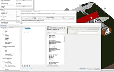 Objekterne er synlige i 3d
